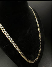 14k gold diamond cut Cuban link chain