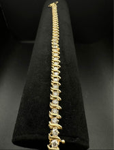 14k yellow gold tennis bracelet 5cttw in diamonds