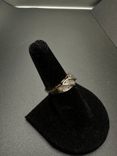 14k gold diamond ring w baguette diamonds