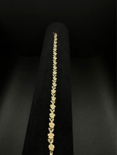 14k yellow gold sunflower bracelet