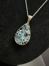 925 fine silver necklace set w matching earrings