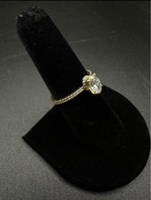 18k Gold pave Engagement w 75 pt halo diamond