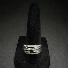 925 sterling silver diamond encrusted ring