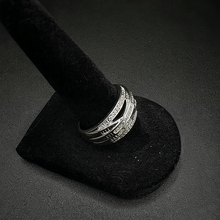 925 sterling silver diamond encrusted ring