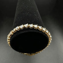 925 sterling silver gold plated heart bracelet w czs