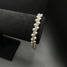 925 silver beaded bracelet
