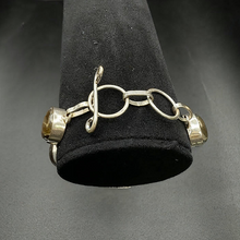925 sterling silver labrodite stone bracelet