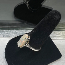 925 silver ring w australian opal stone