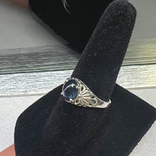 925 sterling ring w sapphire stone