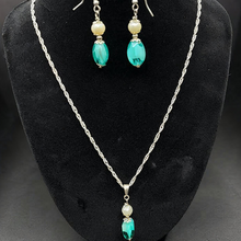 925 sterling silver necklace set w earrings