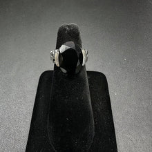 925 silver vintage ring w black onyx stone