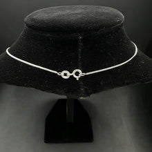 925 sterling silver chain w pink pendant