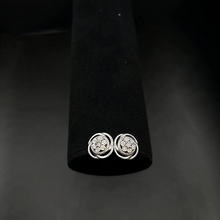 925 sterling silver diamond earrings