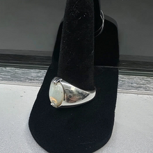 925 sterling silver ring w big opal stone