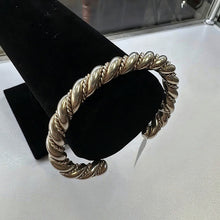 925 sterling silver twisted bangle bracelet